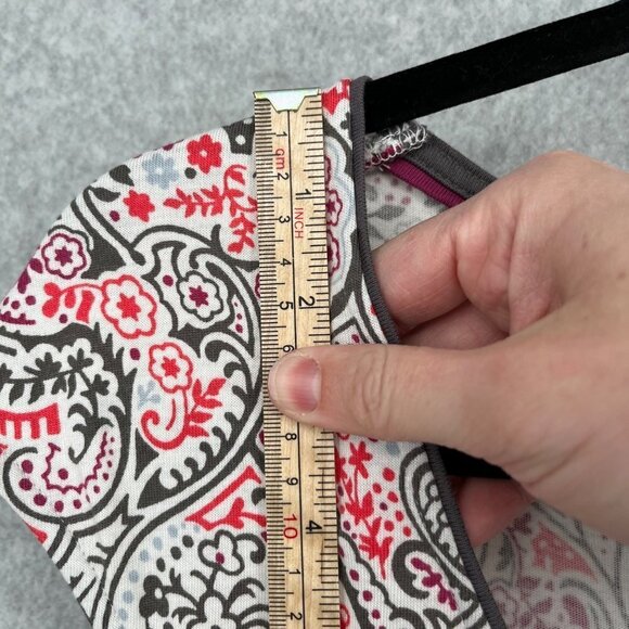 Boden Womens Margot Scoop Neck Dress Size 10 White Red Paisley Modal Pockets - Picture 8 of 11